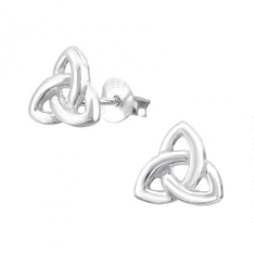 SIGN - 925 STERLING SILVER PLAIN EAR STUDS MS16442