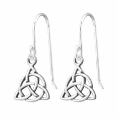 Celtic Knot 925 Sterling Silver Plain Earrings